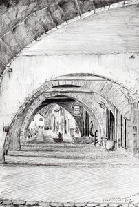 Arches Sauveterre France、2010年（紙にインク） 作： Vincent Alexander Booth